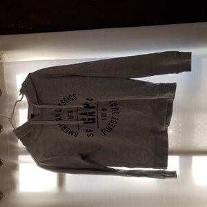 GAP Light gray hoodie size small lettering has shimmer EUC